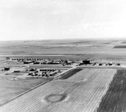 Aerial View of Big Bend and Silver City ND 09-23-1947