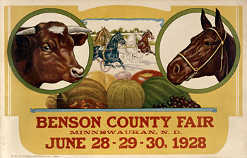 Benson County Fair poster 1928