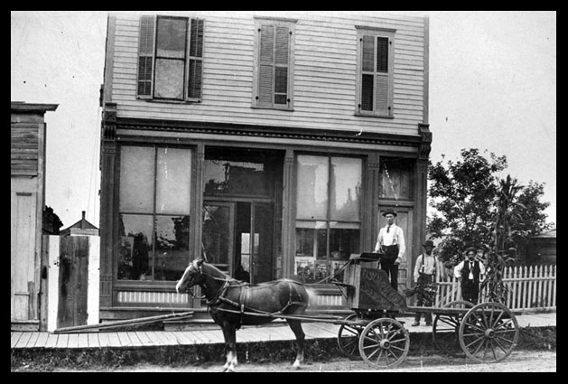 Will Seed Company wagon and store