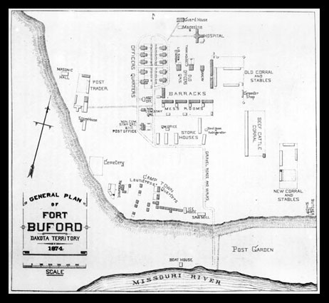 General Plan of Fort Buford DT, 1874