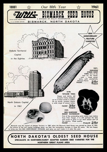 1961 Will's Seed Company Catalog Cover