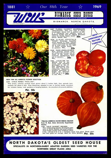 1969 Will's Seed Company Catalog Cover