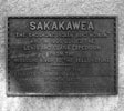 Plaque on Base of Sakakawea Statue