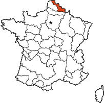 Flandre provincial map