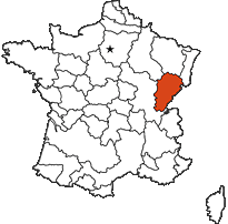 Franche-Comte provincial map