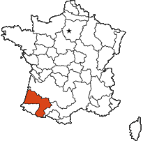 Gascogne provincial map