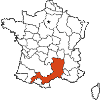 Languedoc provincial map