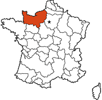 Normandie provincial map