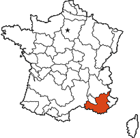 Provence provincial map