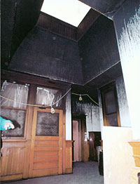 Interior skylight before rehab