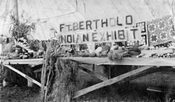 typical exhibit at Fort Berthold Fair, 1914