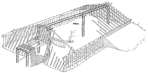 Rectangular Lodge Sketch