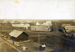 Train Depot and Main St. Upham ND