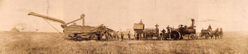 Threshing North Dakota