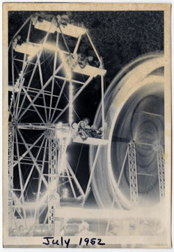 Rides at Wells County Fair 1952