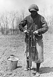 Nancy Hendrickson Planting corn