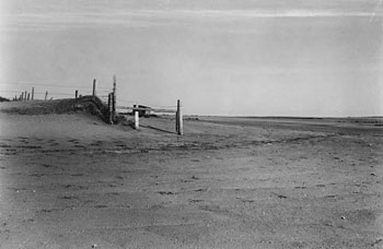 Soil erosion near McKenzie, ND