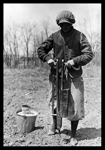 Nancy Hendrickson Planting Corn