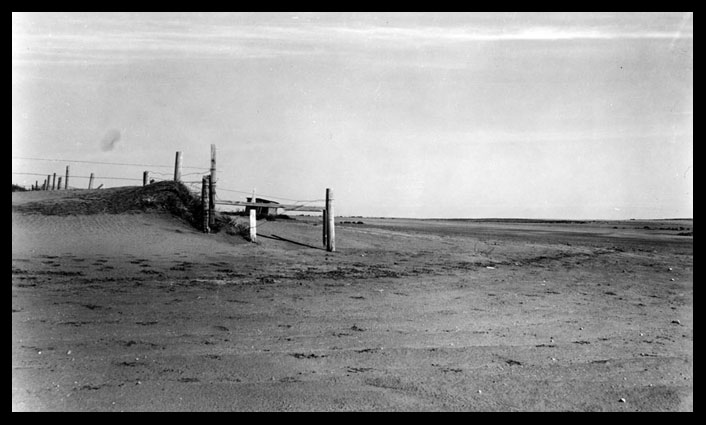 Soil erosion near McKenzie ND