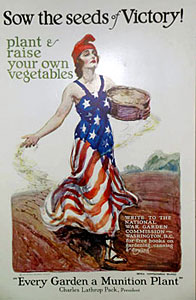 Sow the Seed of Victory War Garden Commission poster