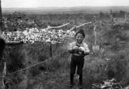 Wolf Chief's Son Stringing Squash