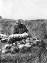 Owl Woman Stringing Squash