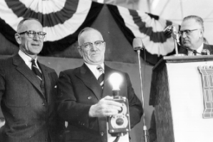 Governor Brunsdale's ceremony at Garrison Dam