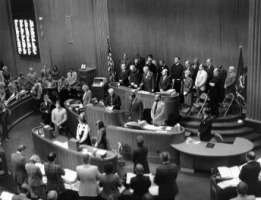 Governor Olson taking office, January 6, 1981