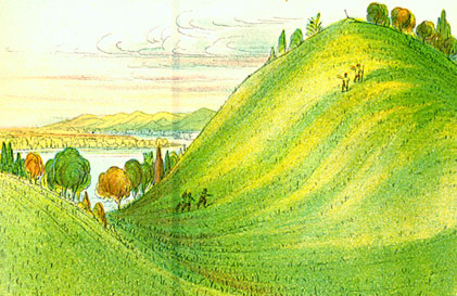 Floyd's Hill, Catlin sketch