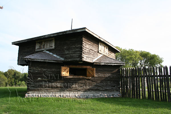 Fort Abercrombie bastion outside of palisade
