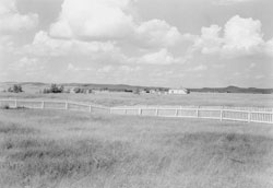 View of Fort Buford from the Military Cemetary