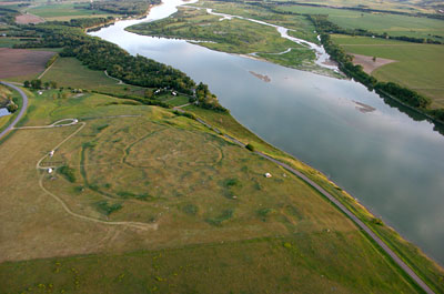 Double Ditch Aerial from North