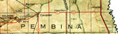 partial map of pembina county
