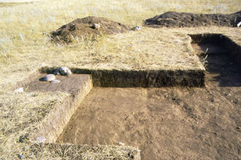 West Mine Area archaeological excavation