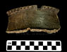 pottery rim sherd with braced rim