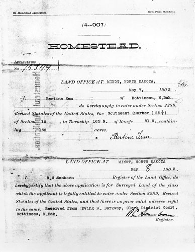 Homestead Document