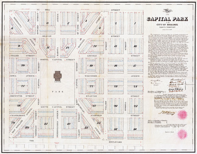 Capitol Park Plat Map