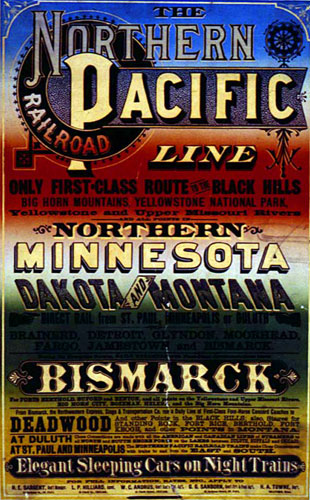 Northern Pacific Railroad Broadside