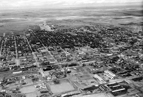 Aerial View of Bismarck, 1965