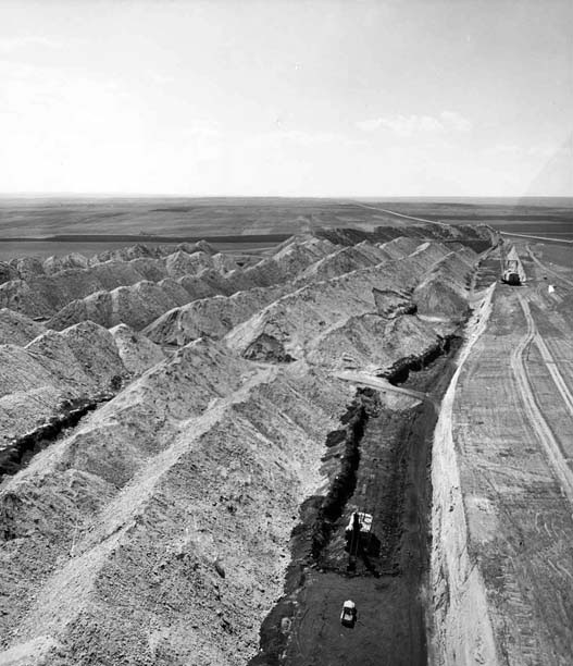 Aerial View of Coal Vein