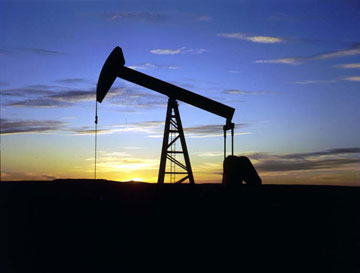 Oil Well at Sunset