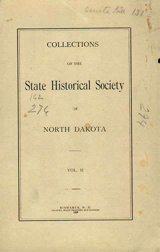 cover of North Dakota History vol 2