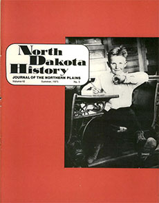cover of North Dakota History vol 42.3