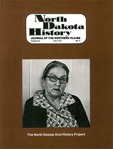 cover of North Dakota History vol 44.4