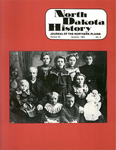 cover of North Dakota History Volume 50.3
