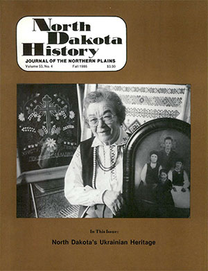 cover of North Dakota History vol 53.4