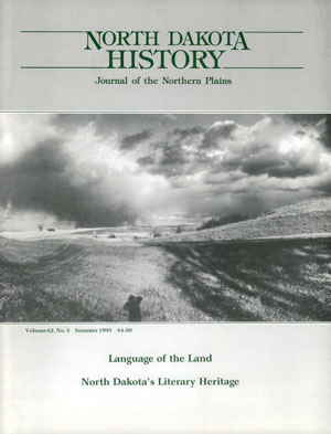 cover of North Dakota History vol 62.3