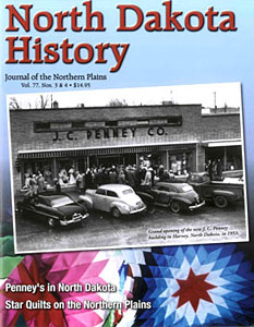 cover of North Dakota History Volume 77.3 and 4