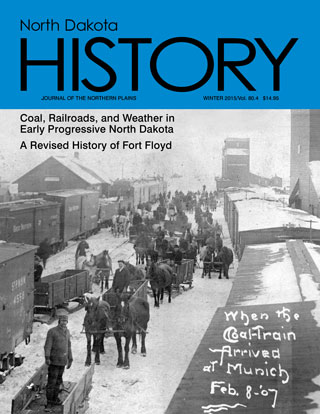 cover of North Dakota History vol 80.4