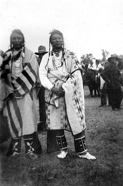 Bird Lying Down at Fort Berthold Indian Fair 1914